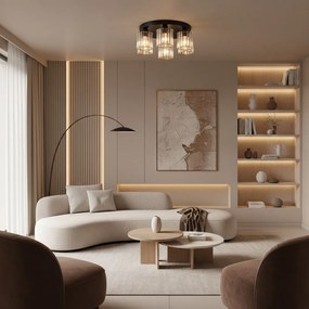 Plafondlamp EBT023-5C BLACK