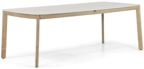 Dining Tuintafel rechthoekig 220 x 100 cm Aluminium Taupe Santika Indah