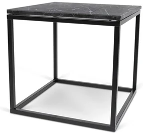 TemaHome Prairie Zwart Marmeren Tafeltje Met Zwart - 50 X 50cm.