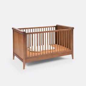 Evolutief vintage babybed in notenhoutbeits, Florette