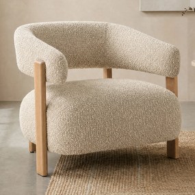 Armleuningstoel Boucle Taupe