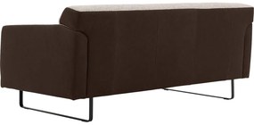 Goossens Excellent Bank Montreal bruin, leer, 2,5-zits, modern design