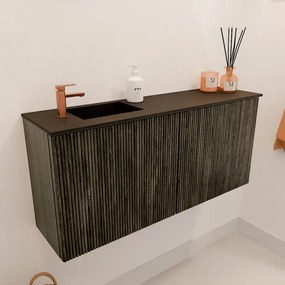 Mondiaz Joya 90cm toiletmeubel shadow met wastafel faye links 1 kraangat urban