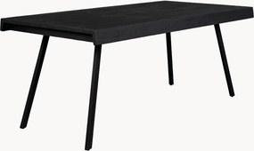 Eettafel Suri met teakhouten tafelblad, in verschillende formaten