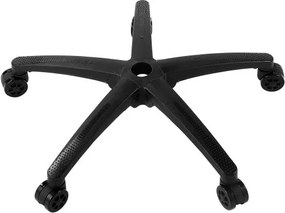 VEVOR Vervangende bureaustoelbasis, 28 inch, statische belasting van 2500 lbs, robuuste universele computerstoelbasis met 5 wielen en versterkte poten, vervangende bureaustoelbasis, zwart