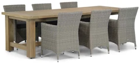 Tuinset 6 personen 260 cm Wicker Grijs Garden Collections Dublin/Fourmile