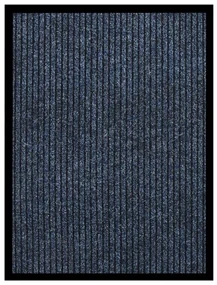 vidaXL Deurmat 60x80 cm gestreept blauw