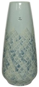 Vase earthenware L19-W19-H41cm green
