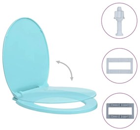 vidaXL Toiletbril soft-close ovaal groen