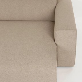 Zuiver Milka Cappuccino Design Bank Met Chaise Longue Rechts Cappuccino