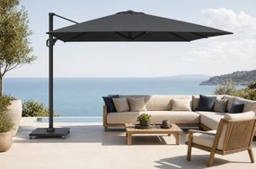 Platinum Challenger zweefparasol 3x3m T1 premium (excl. voet) Jet Black