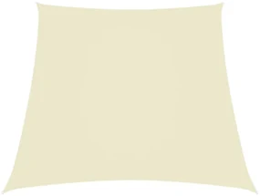 vidaXL Zonnescherm trapezium 3/4x3 m oxford stof crèmekleurig