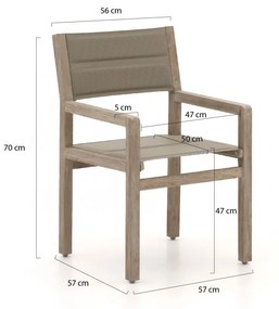 Apple Bee Del Mar 240cm dining tuinset 7-delig