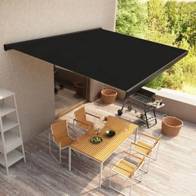 vidaXL Luifel gemotoriseerd 450x300 cm antraciet