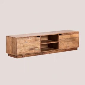 Tv-meubel 160x40 Cm Met Plank In Tasmani Acaciahout Acacia Bruin - Sklum