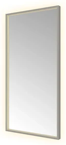 Hotbath &More Square rechthoekige spiegel 50x100cm geborsteld gunmetal PVD