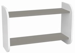 Peuter Wit grijs Kinderboekenplank Oscar 5060504989633 Children's Beds Home, 70x26x45 cm Children's Beds Home