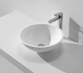 Saniclear New Stone solid surface waskom 41x15cm mat wit