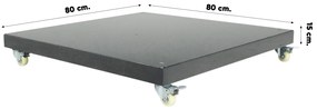 Platinum Challenger Premium T1 4x3 m - Champagne Teak met Marbella voet en hoes