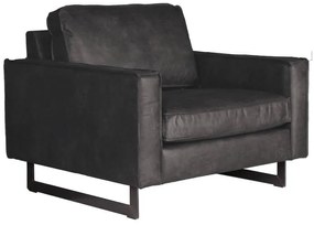 Loveseat - Riverdance - leer Colorado antraciet 01