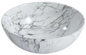 Sanigoods Marmora waskom wit marmer look