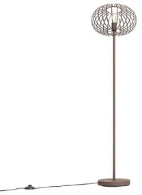 Design vloerlamp roestbruin draad - Johanna