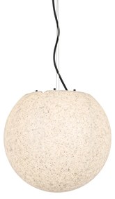 Moderne buiten hanglamp grijs 35 cm IP44 - Nura Modern E27 IP44 Buitenverlichting bol / globe / rond