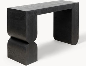 Handgemaakte houten console Curve