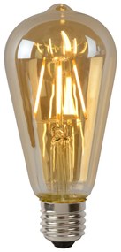 Lucide Bulb dimbare LED lamp 2700K E27 5W 6.4cm amber