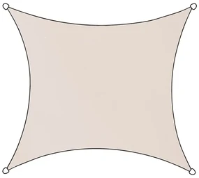 Livin'outdoor Schaduwdoek Livigno Oxford 5x5 m polyester taupe