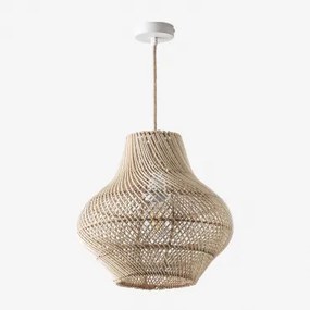 Magali Hanglamp Voor Aan Het Plafond Natuurlijk - Wit & Ø40 Cm - ↑35 Cm Magali - Sklum