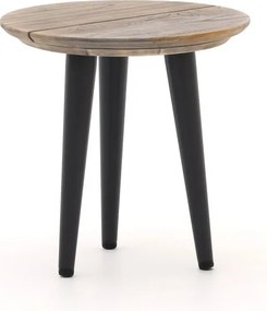 Bijzettafel tuin ROUGH | Rond | Tuintafel Teakhout | Ø40cm | Kees Smit Tuinmeubelen