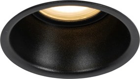Smart inbouwspot zwart IP44 incl. Wifi GU10 50mm - Dept