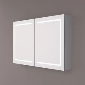 Hipp Design 61000 spiegelkast met LED en spiegelverwarming 80x70x14cm