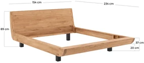 Goossens Excellent Bedframe Denzo, 140 x 200 cm