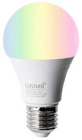 Stoffen Smart vloerlamp brons met witte kap en verstelbare arm incl. Wifi A60 - Ladas Deluxe Modern E27 rond Binnenverlichting Lamp
