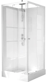 GO by Van Marcke Khone IV compleet gesloten douchecabine 90x90cm vierkant 2 schuifdeuren SKU 223288