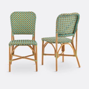 Set van 2 gevlochten stoelen, Musette