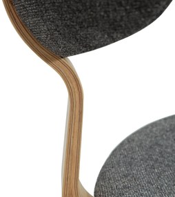 Dan-Form Buckle Eetkamerstoel Scandinavisch Design Grijs Eiken