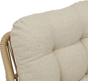 Loungestoel Rope Zand/Beige Coco Conforta bistroset 3 delig (2 x )