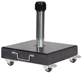 Platinum Verrijdbare parasolvoet Rome 40 kg - black polished