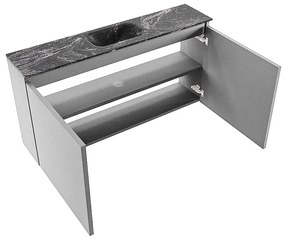 Mondiaz Ture DLux toiletmeubel 100cm plata met wastafel lava midden zonder kraangat