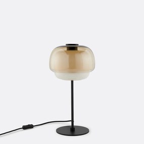 Tafellamp van gekleurd glas, KINOKO