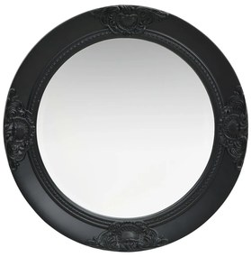 vidaXL Wandspiegel barok stijl 50 cm zwart