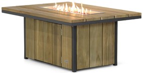 Lifestyle Garden Furniture Seaside Lounge Vuurtafel X Antraciet Aluminium/teak Old Teak Greywash