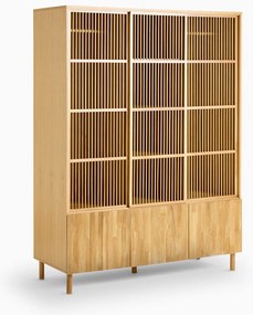 Kast van eikenhout en fineer, 6 deuren, Bilbao