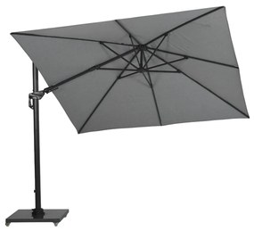 Garden Impressions Zweefparasol Hawaii Deluxe 300x300 - donker grijs - licht grijs