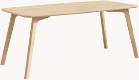 Bamboehouten eettafel Elvo, 180 x 90 cm