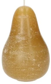 Kaars peer, geel, Ø11 X 7,5 cm