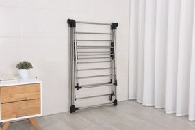 Practo Home laurence inox - Droogrek T-model + kledingrek - 69x158x200cm
